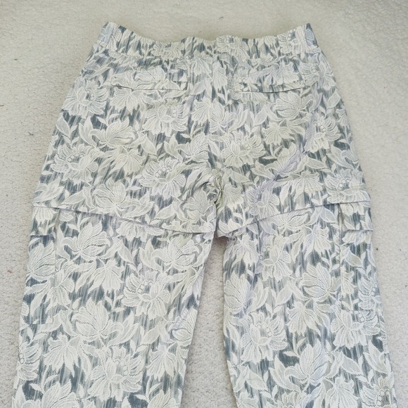 Athleta Trekkie Convertible Hike Pant Floral Print Belted Womens Size 10P 988053 - Picture 5 of 9